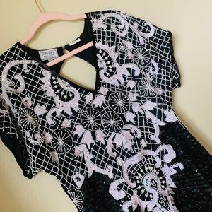 Steńay Vintage Silk Beaded Dress